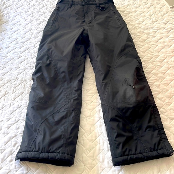 Size 10 LL Bean Unisex Black Ski and Snow Pants - Picture 1 of 4